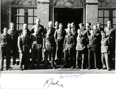 Lot 19 - Royal Air Force Bomber Command Reunion Dinner signed menu, etc.