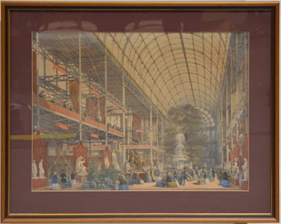 Lot 255 - The Great Industrial Exhibition of 1851 Crystal Palace, two prints