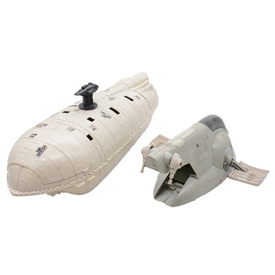 Lot 201 - Palitoy Star Wars, two vehicles, Rebel Transporter and Slave 1