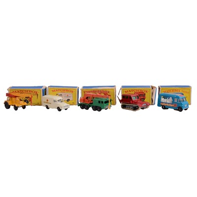 Lot 152 - Lesny, five 'Matchbox' series die-cast vehicles
