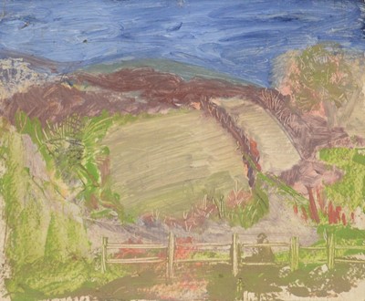 Lot 28 - Ronald Hamilton Moore, Garden of the Monolith, 1943, and five other landscapes