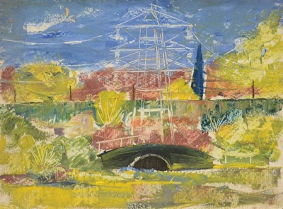Lot 28 - Ronald Hamilton Moore, Garden of the Monolith, 1943, and five other landscapes
