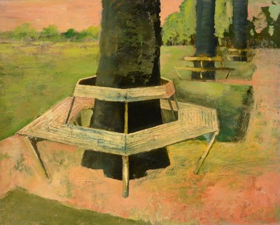 Lot 28 - Ronald Hamilton Moore, Garden of the Monolith, 1943, and five other landscapes