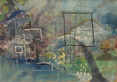 Lot 29 - Ronald Hamilton Moore, Landscape 1938, and five other abstract landscapes