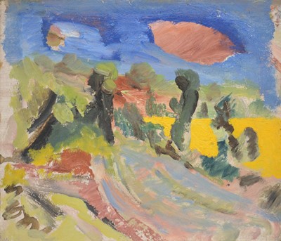 Lot 30 - Ronald Hamilton Moore, Snowstorm on the sea front, 1990, and eight other works
