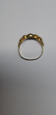 Lot 27 - Two gemset rings, green stone and diamond, green and pink gemstones.