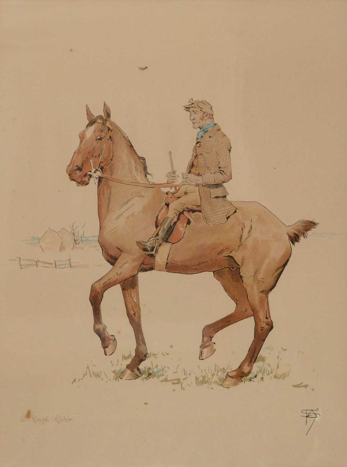Lot 48 - After Frank Algernon Stewart, three equestrian prints