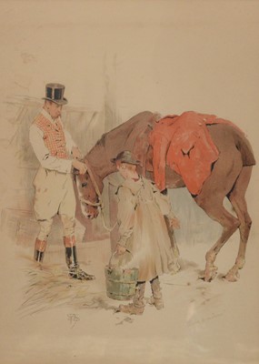 Lot 48 - After Frank Algernon Stewart, three equestrian prints