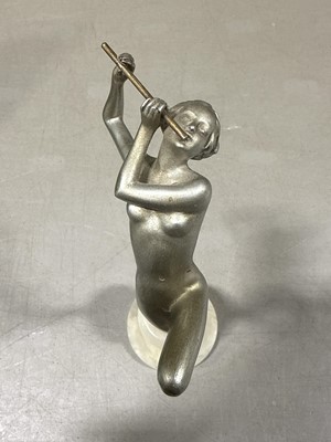Lot 32 - Josef Lorenzl, an Art Deco figure of a Dancer with flute