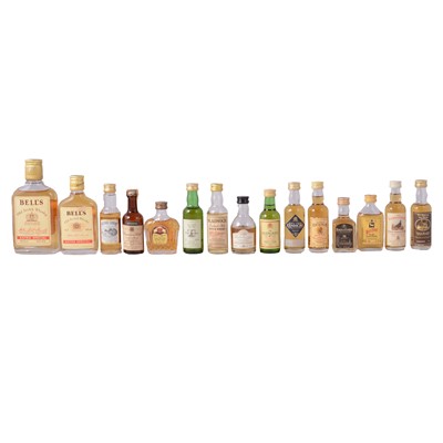 Lot 198 - Three boxes of assorted whisky miniatures