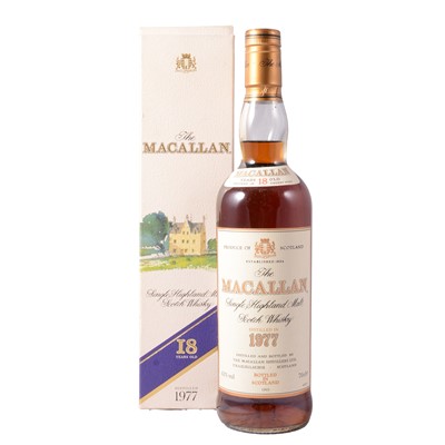 Lot 176 - Macallan 1977, 18 year old, single Speyside malt whisky