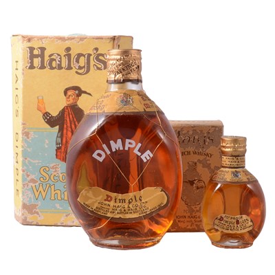 Lot 192 - Haig's Dimple, blended Scotch whisky, a 1950s bottling, and a 1940s miniature
