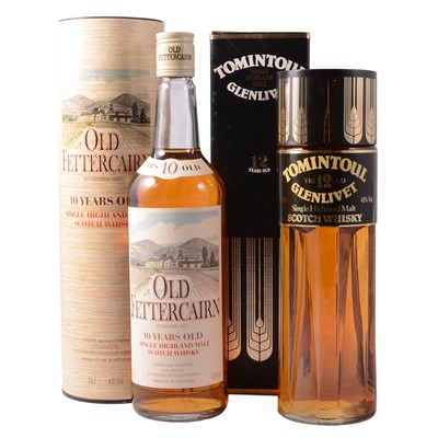 Lot 188 - Two bottles of single malt whisky: Old Fettercairn and Tomintoul