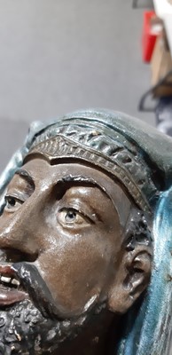 Lot 28 - Pair of William Guerin & Co. terracotta busts, Arabian man and woman
