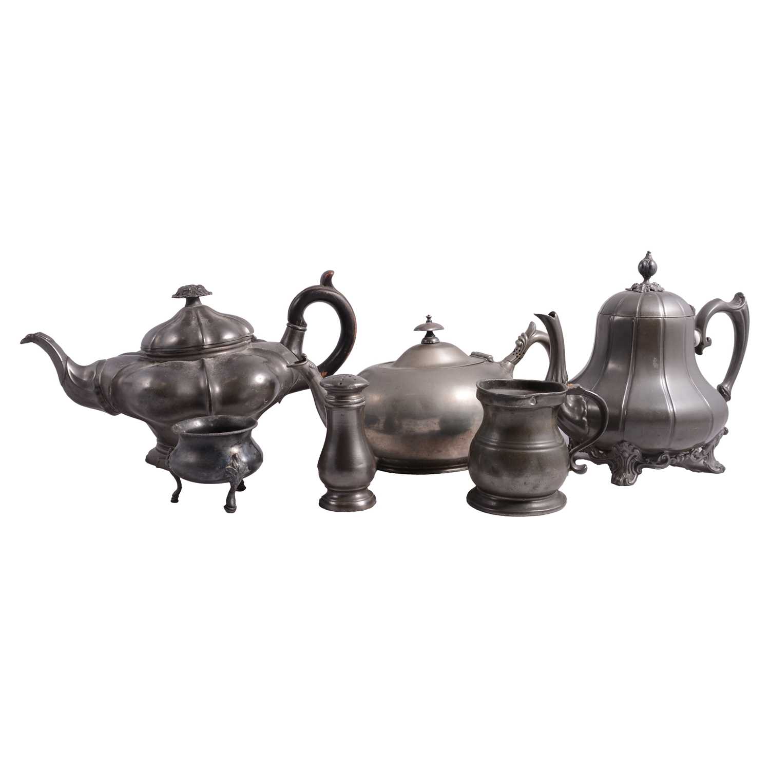 Lot 93 - Quantity of pewter and EPBM wares
