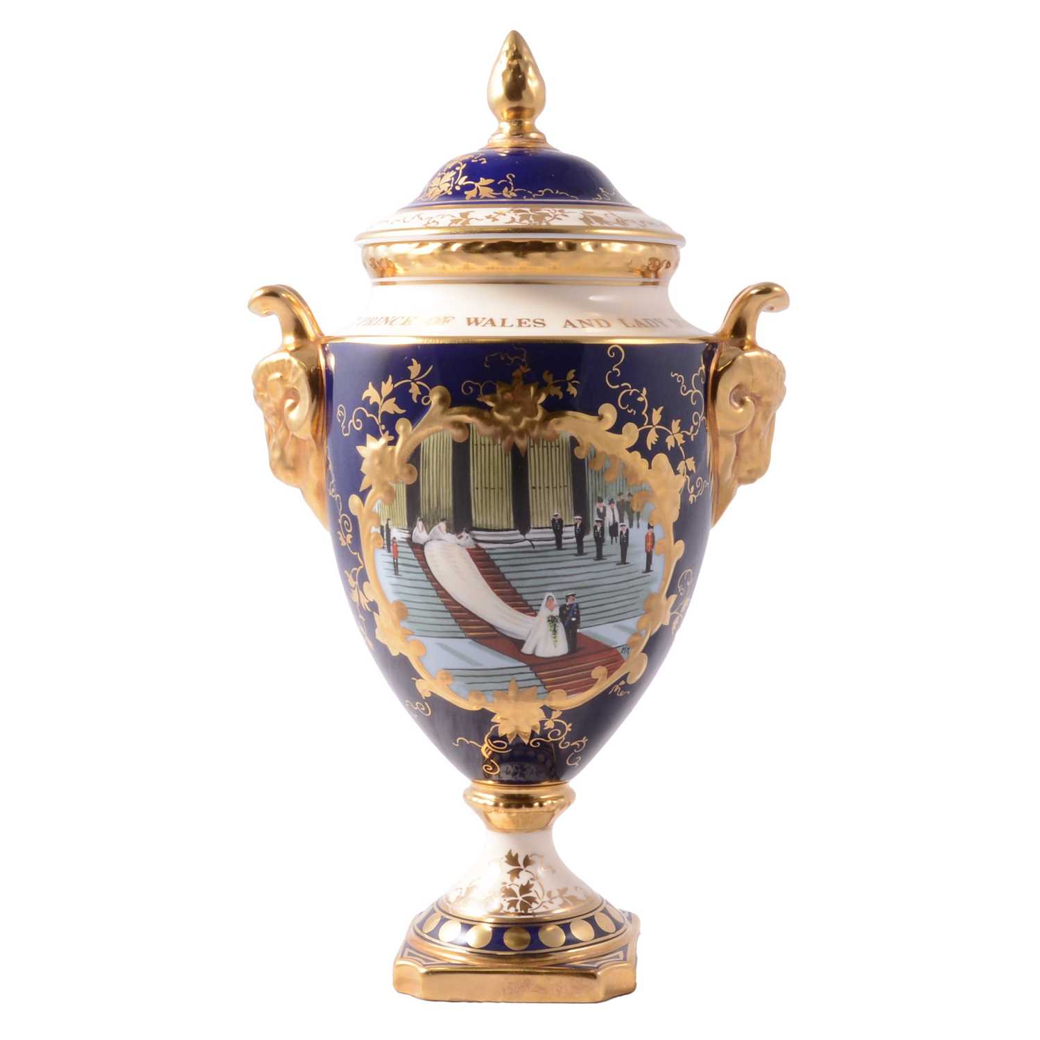Lot 34 - Coalport, three limited edition urns and covers