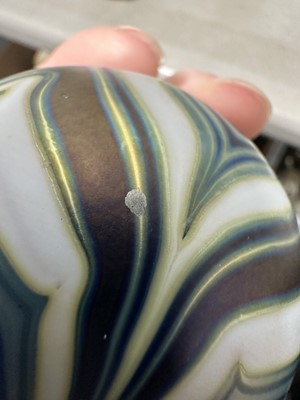 Lot 26 - Loetz Crete Formosa shell, other iridescent glass