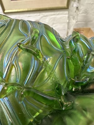 Lot 26 - Loetz Crete Formosa shell, other iridescent glass
