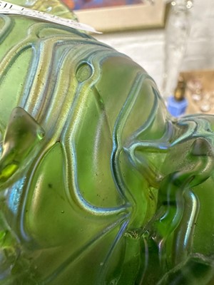 Lot 26 - Loetz Crete Formosa shell, other iridescent glass