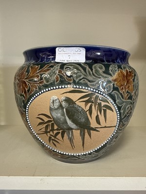 Lot 7 - Florence Barlow Doulton stoneware jardiniere