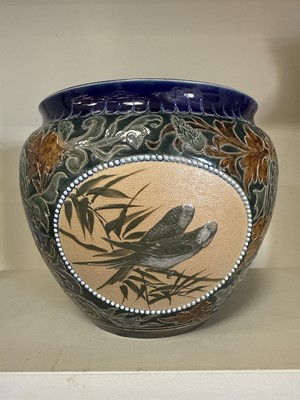 Lot 7 - Florence Barlow Doulton stoneware jardiniere