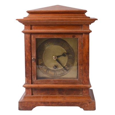 Lot 108 - Walnut mantel clock