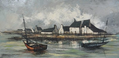 Lot 217 - English school, Harbour scene