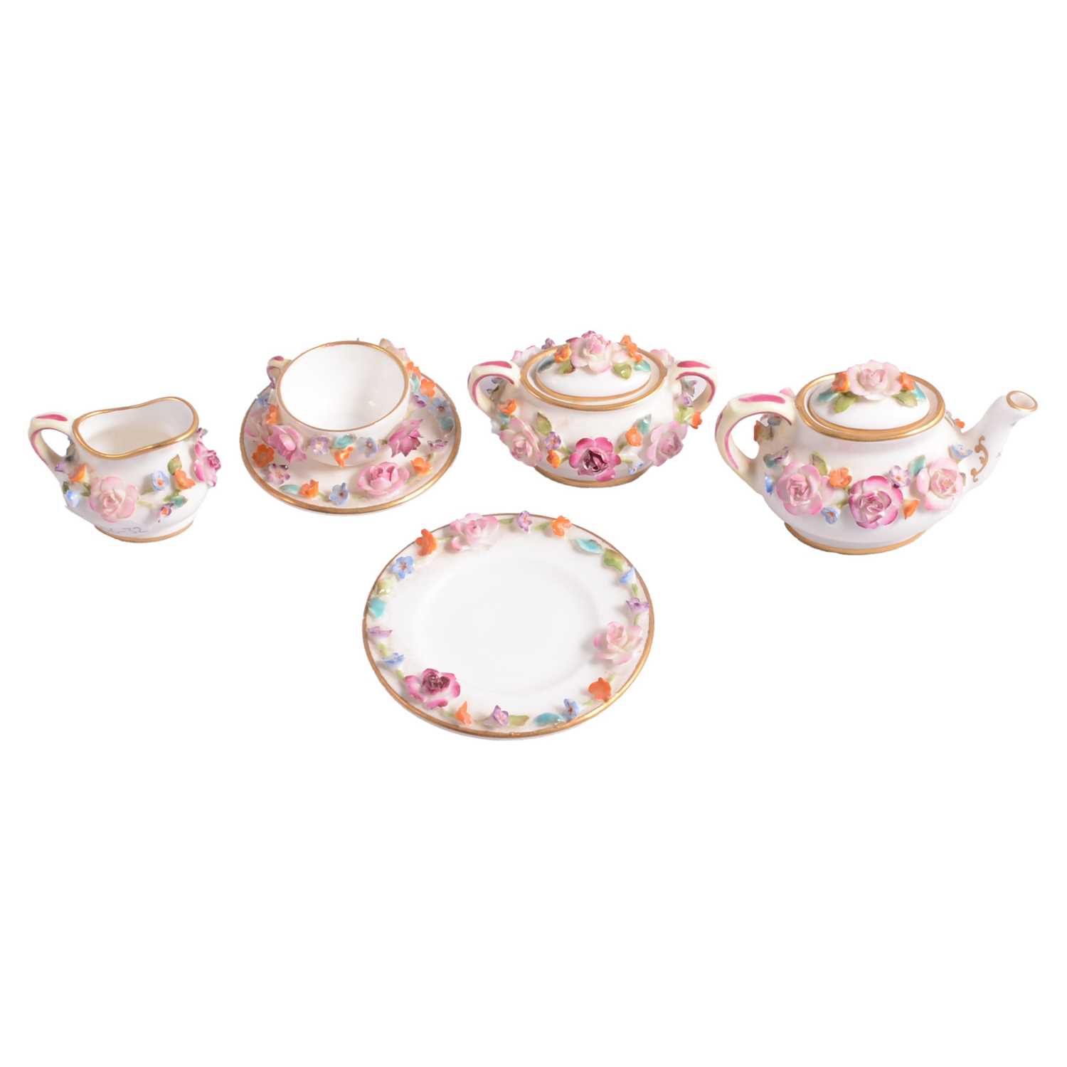 Lot 49 - Coalport miniature six piece teaset