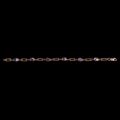 Lot 250 - A Blue John bracelet.