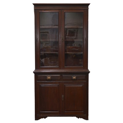 Lot 386 - Victorian walnut bookcase
