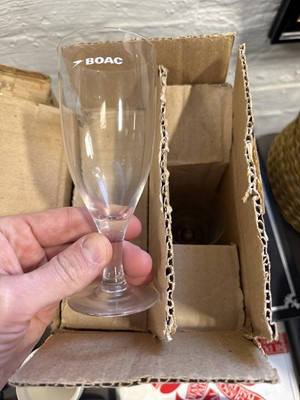 Lot 28 - Quantity of Airline branded ceramics, glassware, and other items