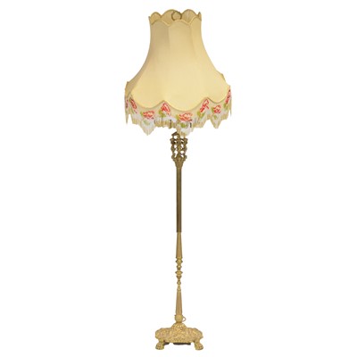 Lot 365 - Brass standard lamp
