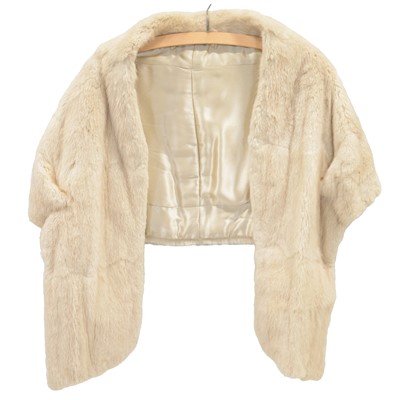 Lot 171B - Charles Moss full-length fur coat, another full-length coat, and a Fox fur shawl