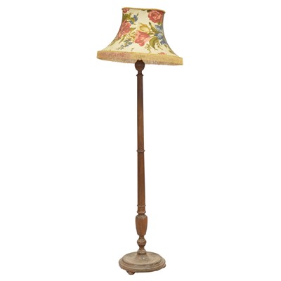 Lot 318 - Mahogany standard lamp