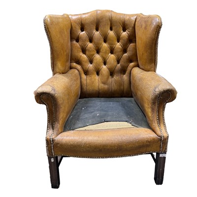 Lot 377 - Georgian style armchair