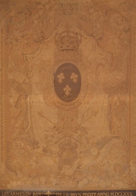 Lot 435 - Large French wall tapestry, framed