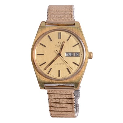 Lot 439 - Omega – a gentleman’s vintage gold-plated automatic wristwatch.