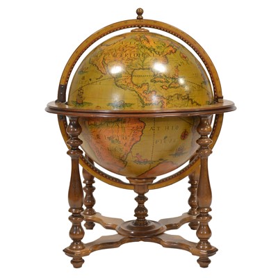 Lot 390 - Terrestrial globe drinks / cocktail trolley
