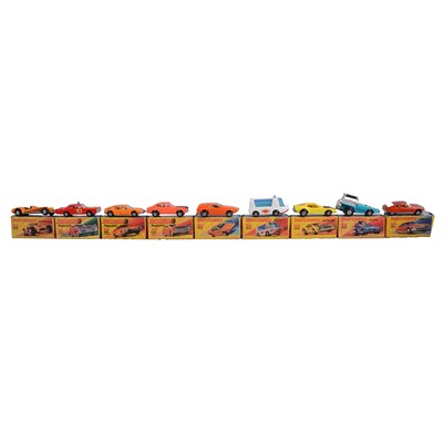 Lot 148 - Lesney Matchbox Superfast die-cast model vehicles, nine, boxed