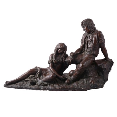 Lot 83 - John Letts, Girl with Rose, limited edition sculpture