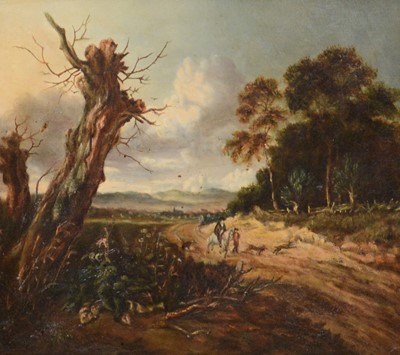Lot 306 - After Jan Wijnants, Landscape with two dead trees