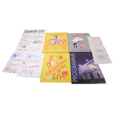 Lot 122 - Small collection of Theatre programmes and ephemera, circa 1940s/50s