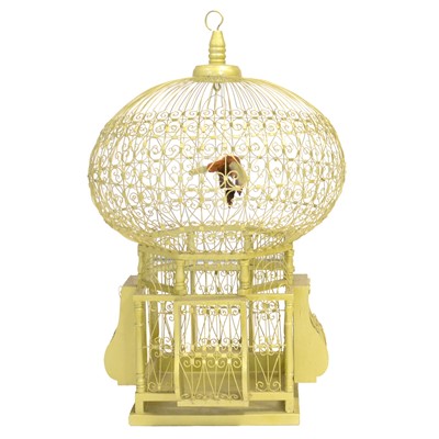 Lot 102 - Gilt painted 'Morocco' bird cage