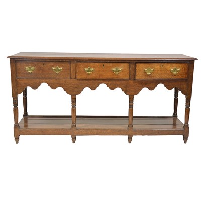 Lot 395 - 19th Century oak dresser base