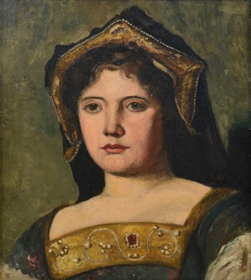 Lot 284 - Victorian School, A young lady in Tudor dress