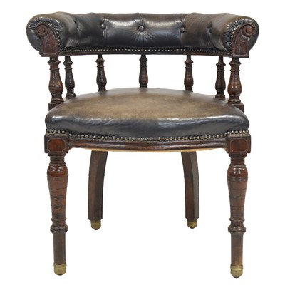 Lot 386 - Victorian Captain's chair