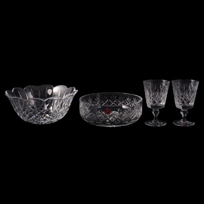 Lot 14 - Waterford Crystal fruit bowl, and other boxed glass