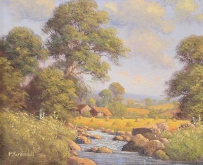 Lot 292 - Peter J Greenhill, English summer landscape