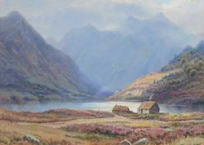 Lot 291 - Victorian School, Cottages by a loch