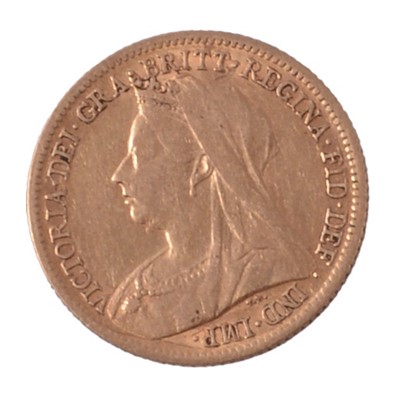Lot 261A - Gold Half-Sovereign Coin, Victoria 1899.